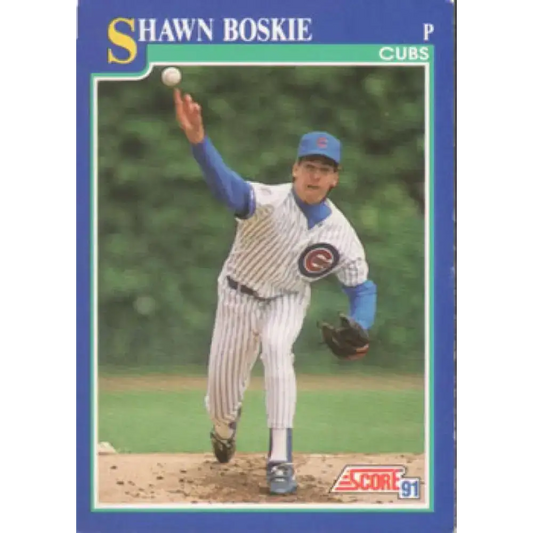 1991 Score #59 Shawn Boskie NM-MT Chicago Cubs Baseball Card - Baseball Card Single