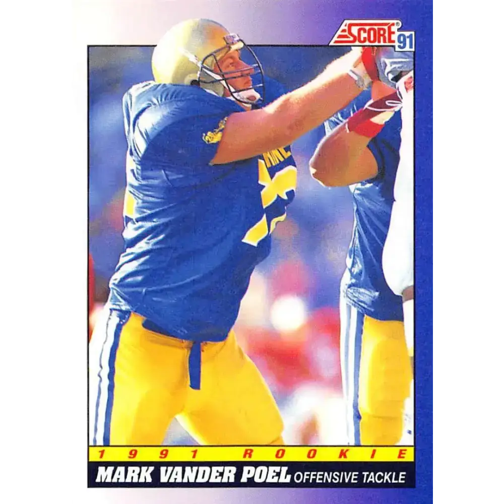 1991 Score #591 Mark Vander Poel EX Excellent RC Rookie Colorado Buffaloes Football Card - Football Card Single