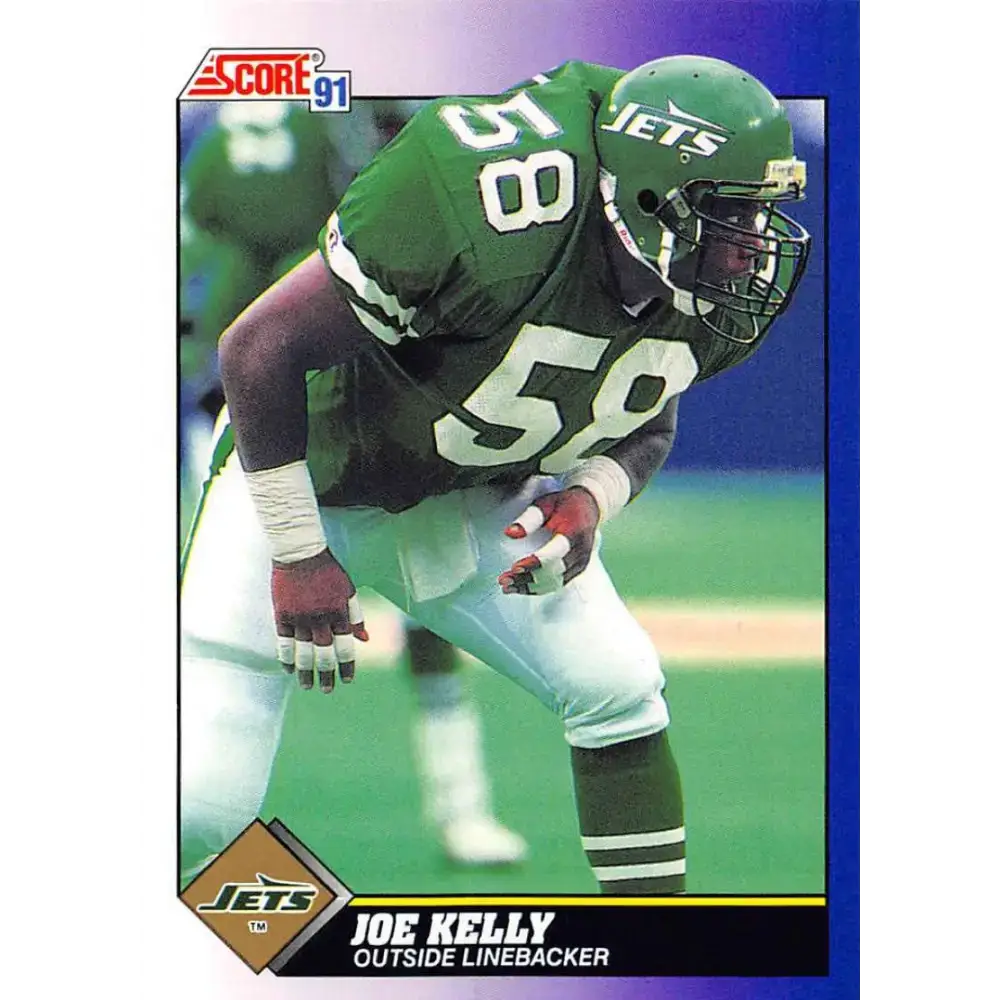 1991 Score #597 Joe Kelly EX Excellent New York Jets Football Card - Football Card Single