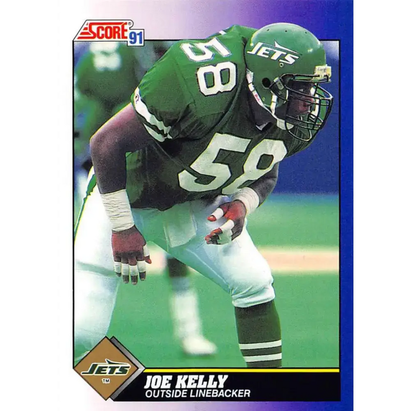 1991 Score #597 Joe Kelly EX Excellent New York Jets Football Card - Football Card Single