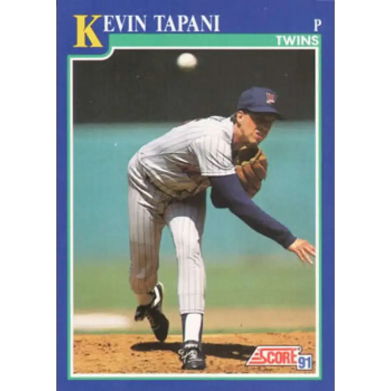 1991 Score #60 Kevin Tapani NM-MT Minnesota Twins Baseball Card - Baseball Card Single