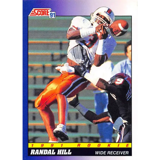 1991 Score #608 Randal Hill EX Excellent RC Rookie Miami Hurricanes Football Card - Football Card Single