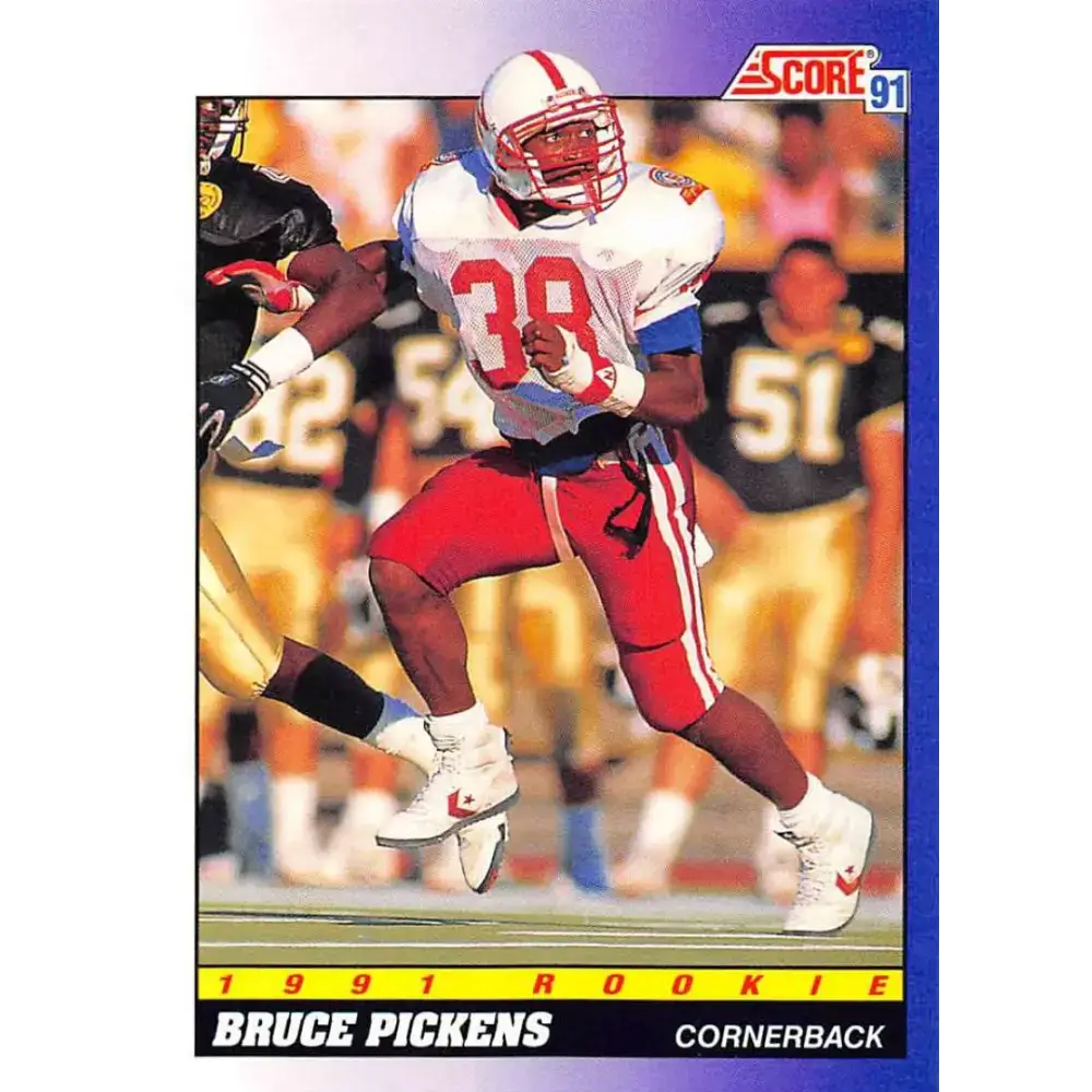 1991 Score #615 Bruce Pickens EX Excellent RC Rookie Nebraska Cornhuskers Football Card - Football Card Single