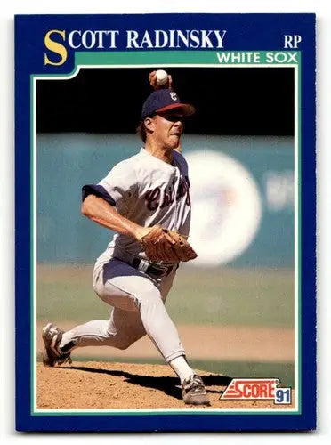 Original gloss Scott Radinsky Chicago White Sox baseball card 1991 Score #62
