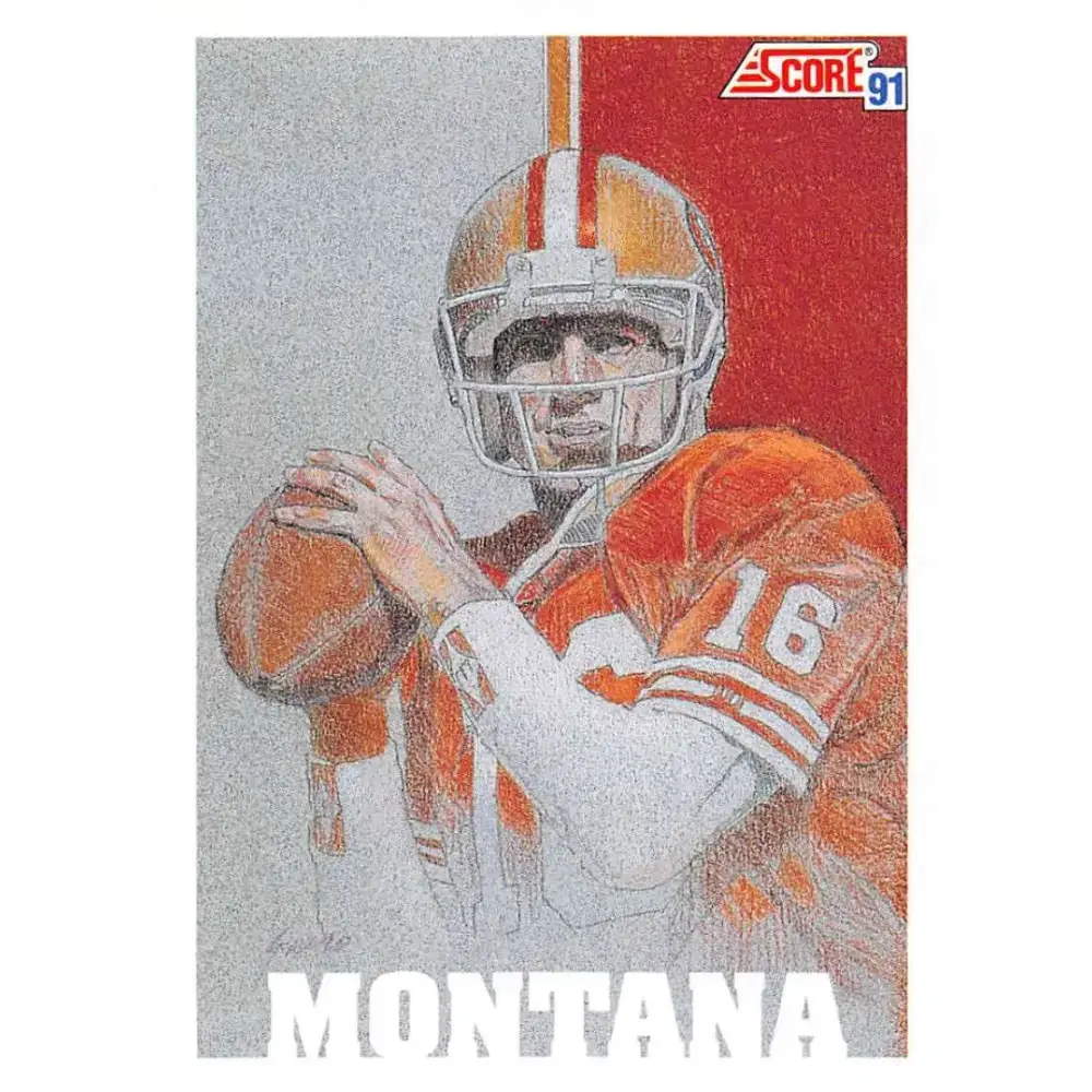 1991 Score #620 Joe Montana EX Excellent San Francisco 49ers Football Card - Football Card Single