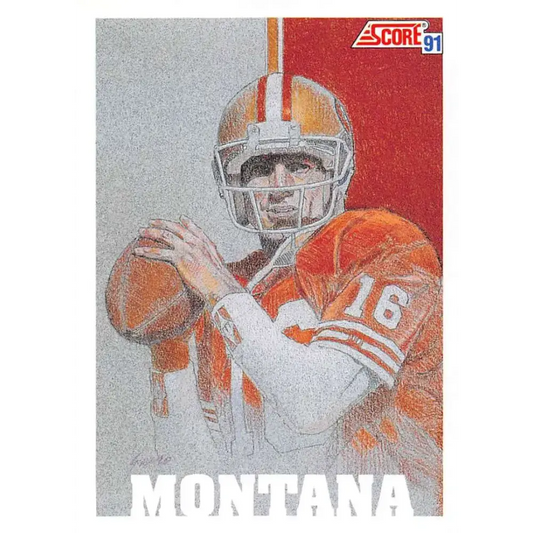 1991 Score #620 Joe Montana EX Excellent San Francisco 49ers Football Card - Football Card Single