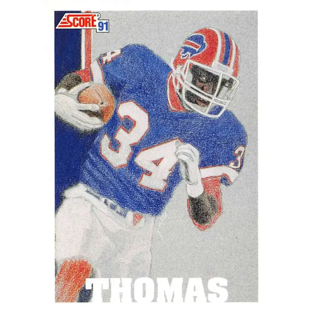 1991 Score #623 Thurman Thomas EX Excellent Buffalo Bills Football Card - Football Card Single
