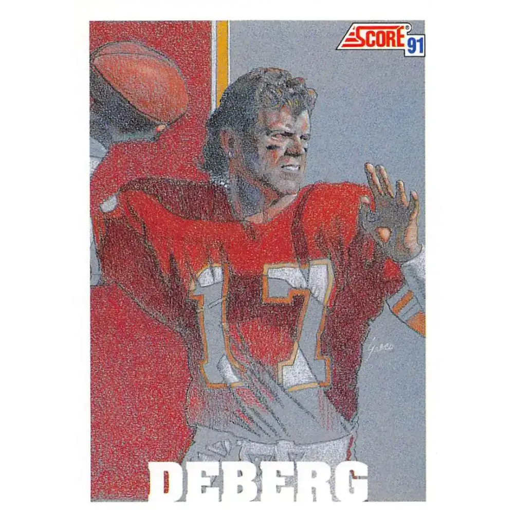 1991 Score #629 Steve DeBerg EX Excellent Kansas City Chiefs Football Card - Football Card Single