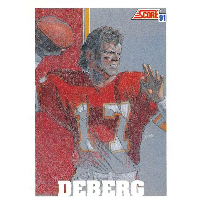 1991 Score #629 Steve DeBerg EX Excellent Kansas City Chiefs Football Card - Football Card Single