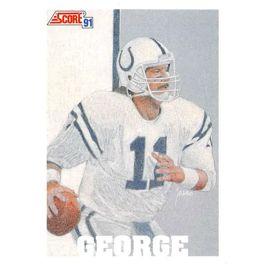 1991 Score #630 Jeff George EX Excellent Indianapolis Colts Football Card - Football Card Single