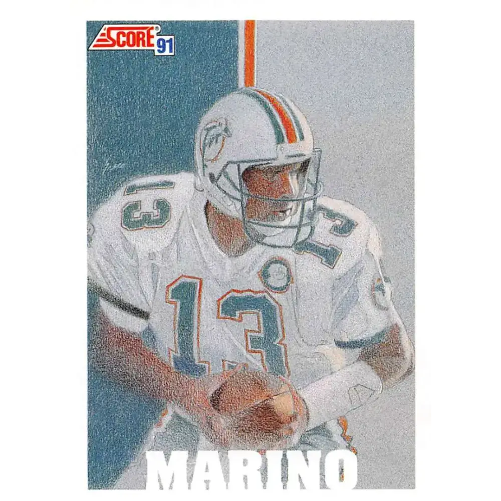 1991 Score #632 Dan Marino EX Excellent Miami Dolphins Football Card - Football Card Single