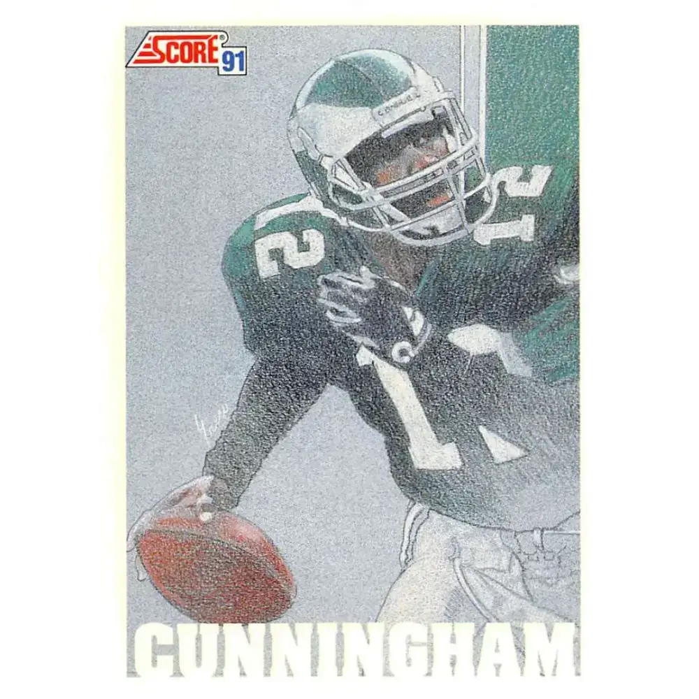 1991 Score #633 Randall Cunningham EX Excellent Philadelphia Eagles Football Card - Football Card Single