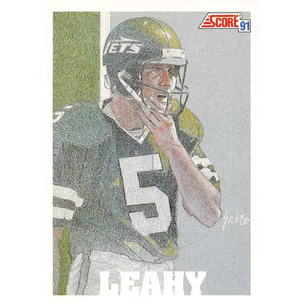 1991 Score #636 Pat Leahy EX Excellent New York Jets Football Card - Football Card Single