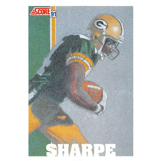 1991 Score #639 Sterling Sharpe EX Excellent Green Bay Packers Football Card - Football Card Single