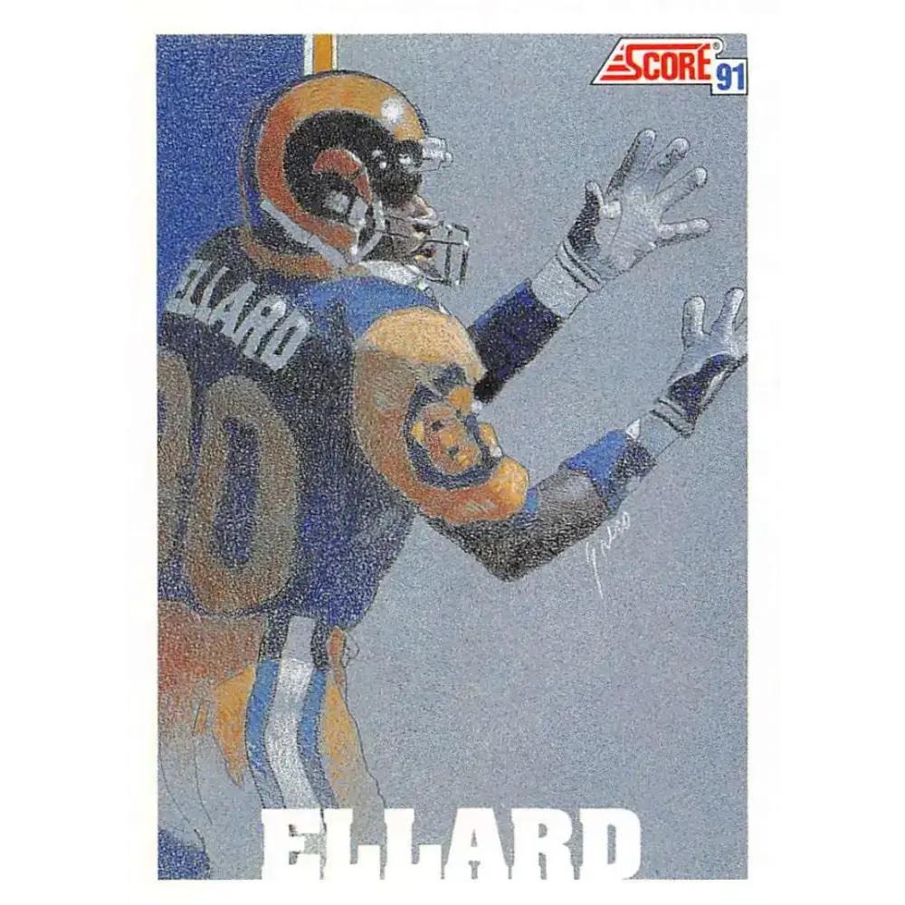 1991 Score #642 Henry Ellard EX Excellent Los Angeles Rams Football Card - Football Card Single