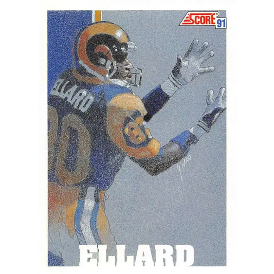 1991 Score #642 Henry Ellard EX Excellent Los Angeles Rams Football Card - Football Card Single