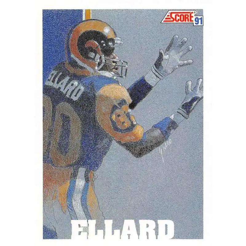 1991 Score #642 Henry Ellard EX Excellent Los Angeles Rams Football Card - Football Card Single