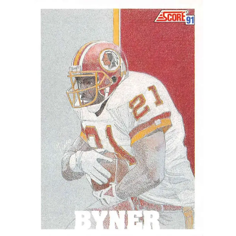 1991 Score #643 Earnest Byner EX Excellent Washington Redskins Football Card