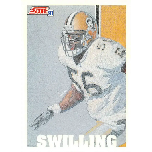 1991 Score #644 Pat Swilling EX Excellent New Orleans Saints Football Card - Football Card Single
