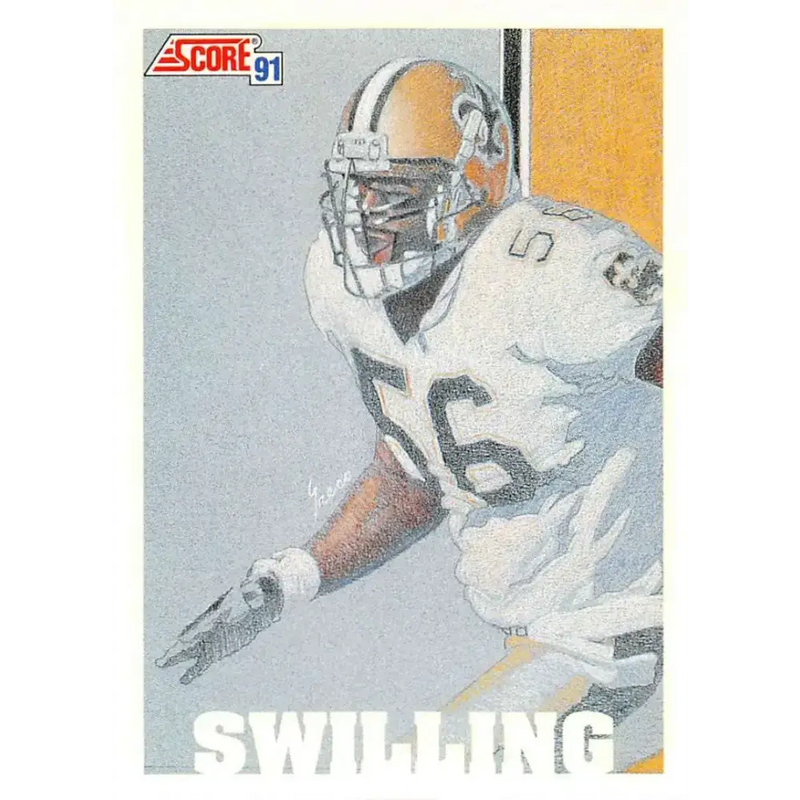 1991 Score #644 Pat Swilling EX Excellent New Orleans Saints Football Card - Football Card Single