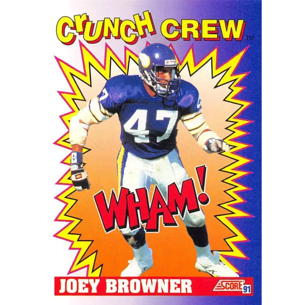 1991 Score #648 Joey Browner EX Excellent Minnesota Vikings Football Card - Football Card Single