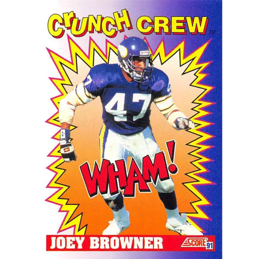 1991 Score #648 Joey Browner EX Excellent Minnesota Vikings Football Card - Football Card Single