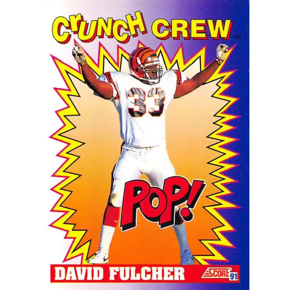 1991 Score #650 David Fulcher EX Excellent Cincinnati Bengals Football Card - Football Card Single