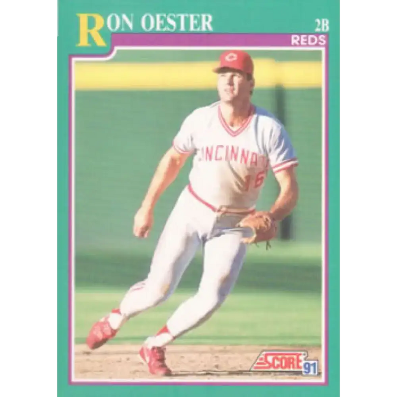 1991 Score #651 Ron Oester NM-MT Cincinnati Reds Baseball Card - Baseball Card Single