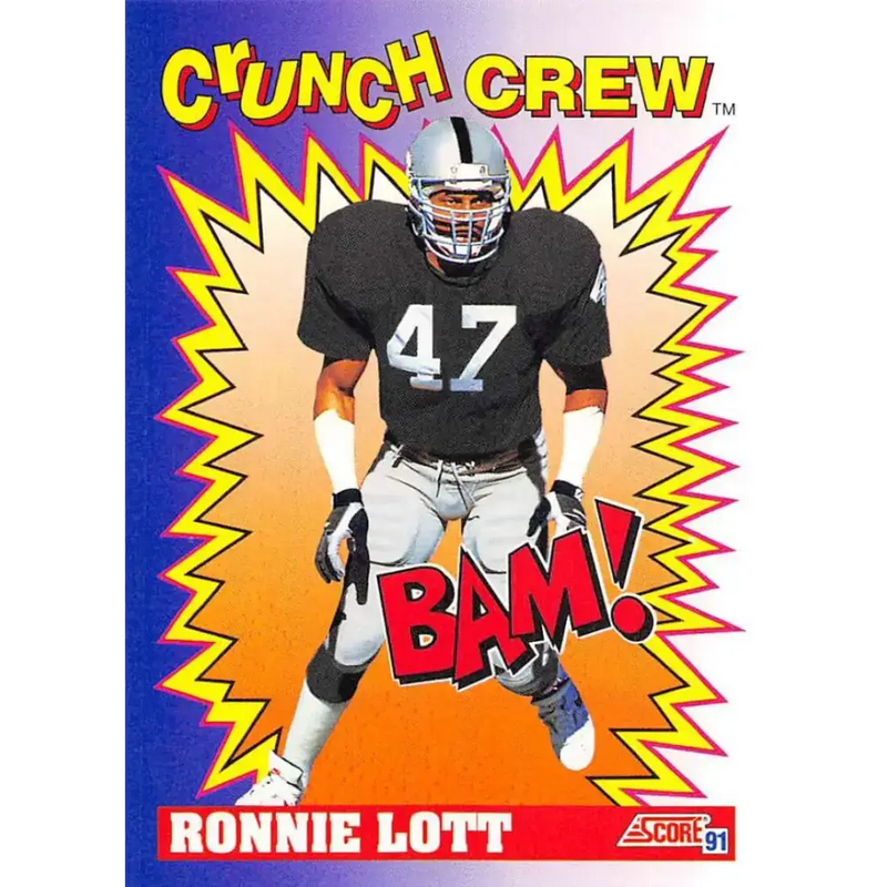 1991 Score #651 Ronnie Lott EX Excellent Los Angeles Raiders Football Card - Football Card Single