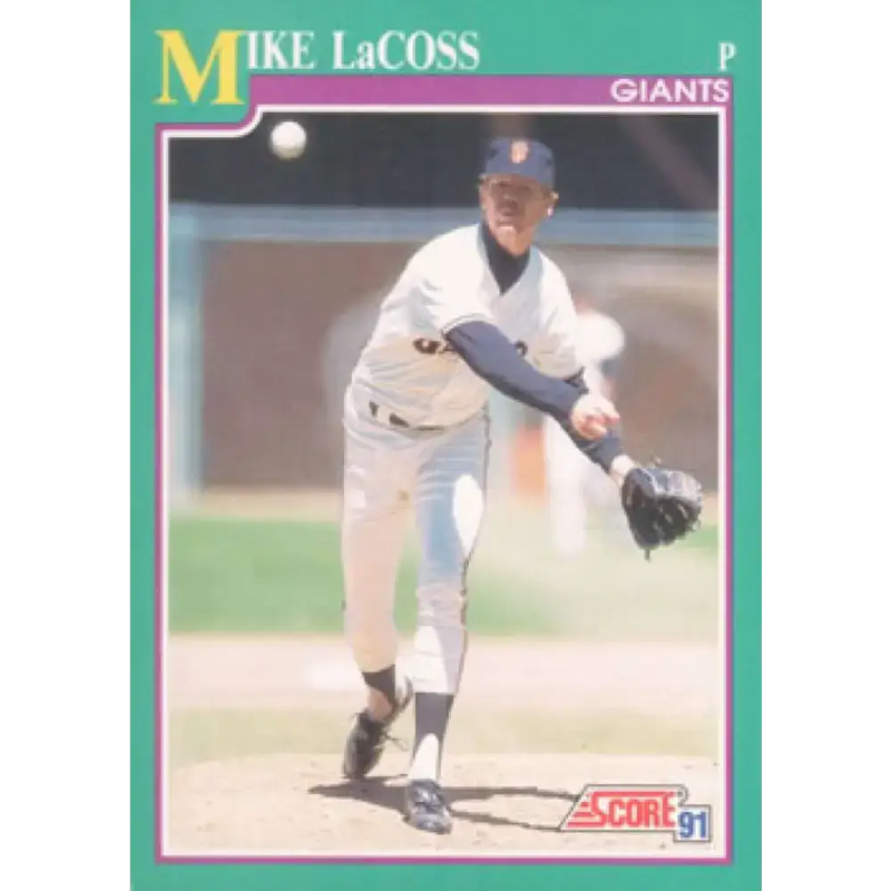 1991 Score #652 Mike LaCoss NM-MT San Francisco Giants Baseball Card - Baseball Card Single