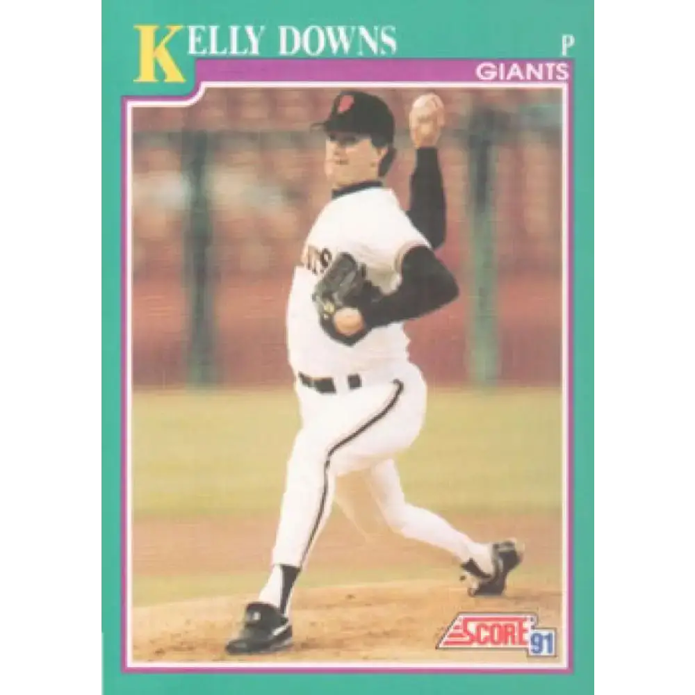1991 Score #654 Kelly Downs NM-MT San Francisco Giants Baseball Card - Baseball Card Single