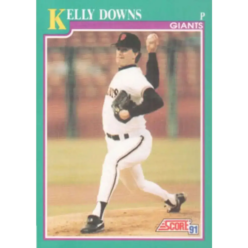 1991 Score #654 Kelly Downs NM-MT San Francisco Giants Baseball Card - Baseball Card Single