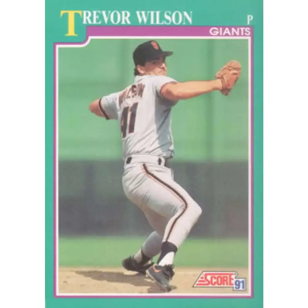 1991 Score #657 Trevor Wilson NM-MT San Francisco Giants Baseball Card - Baseball Card Single