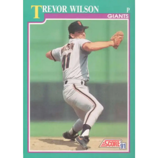 1991 Score #657 Trevor Wilson NM-MT San Francisco Giants Baseball Card - Baseball Card Single