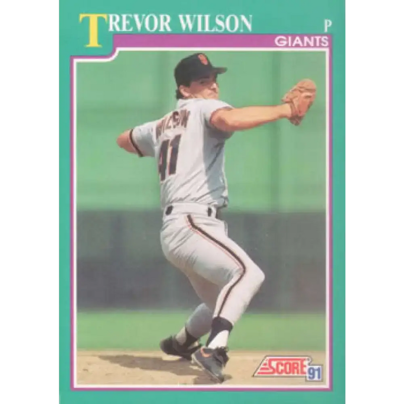 1991 Score #657 Trevor Wilson NM-MT San Francisco Giants Baseball Card - Baseball Card Single