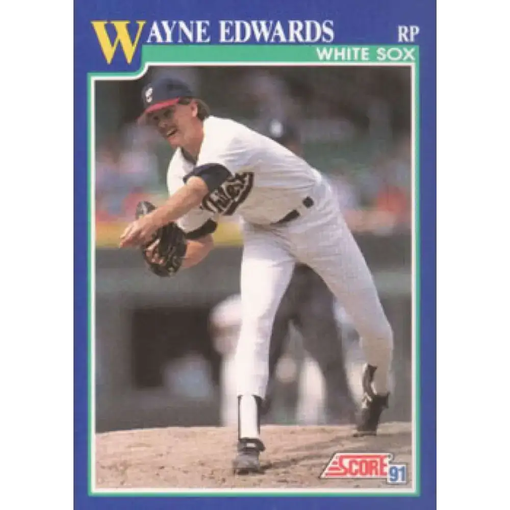 1991 Score #66 Wayne Edwards NM-MT Chicago White Sox Baseball Card - Baseball Card Single