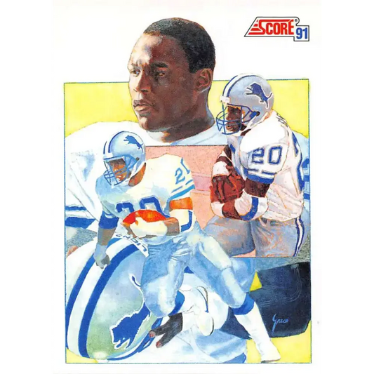 1991 Score #663 Barry Sanders EX Excellent Detroit Lions Football Card