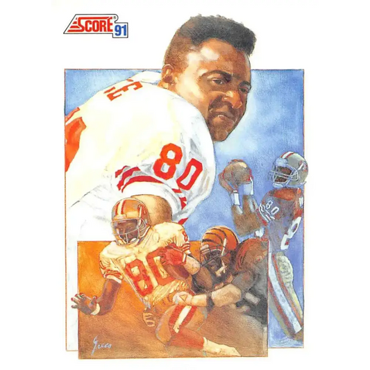 1991 Score #665 Jerry Rice EX Excellent San Francisco 49ers Football Card