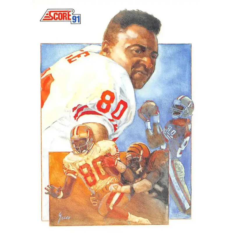 1991 Score #665 Jerry Rice EX Excellent San Francisco 49ers Football Card - Football Card Single