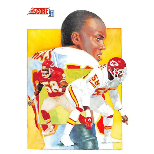 1991 Score #666 Derrick Thomas EX Excellent Kansas City Chiefs Football Card