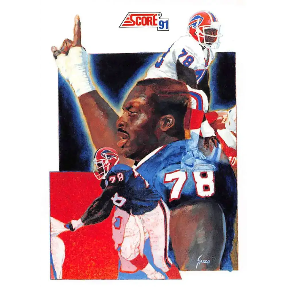 1991 Score #667 Bruce Smith EX Excellent Buffalo Bills Football Card - Football Card Single