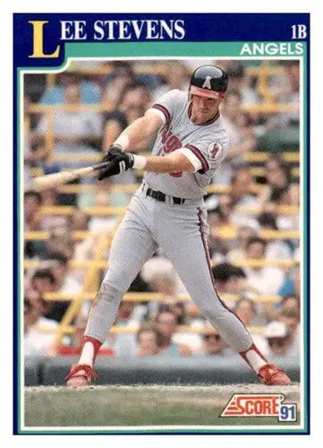 1991 Score #67 Lee Stevens EX/NM - Baseball Card Single