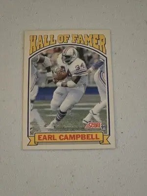 1991 Score #674 Earl Campbell - Football Card Single