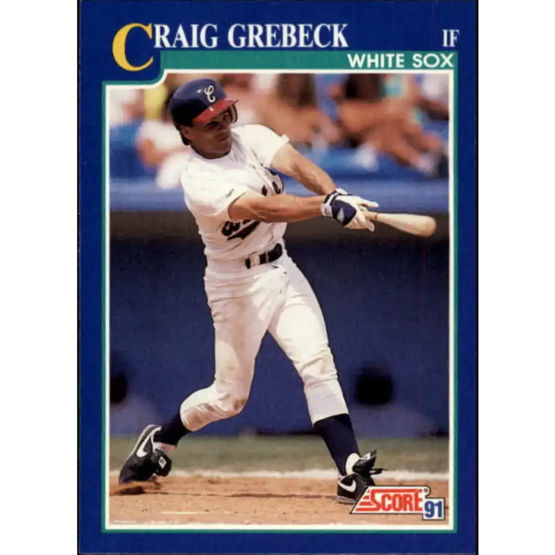1991 Score #69 Craig Grebeck UER NM-MT Chicago White Sox Baseball Card - Baseball Card Single