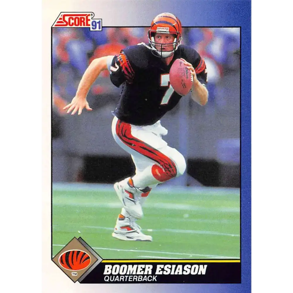 1991 Score #7 Boomer Esiason EX Excellent Cincinnati Bengals Football Card - Football Card Single