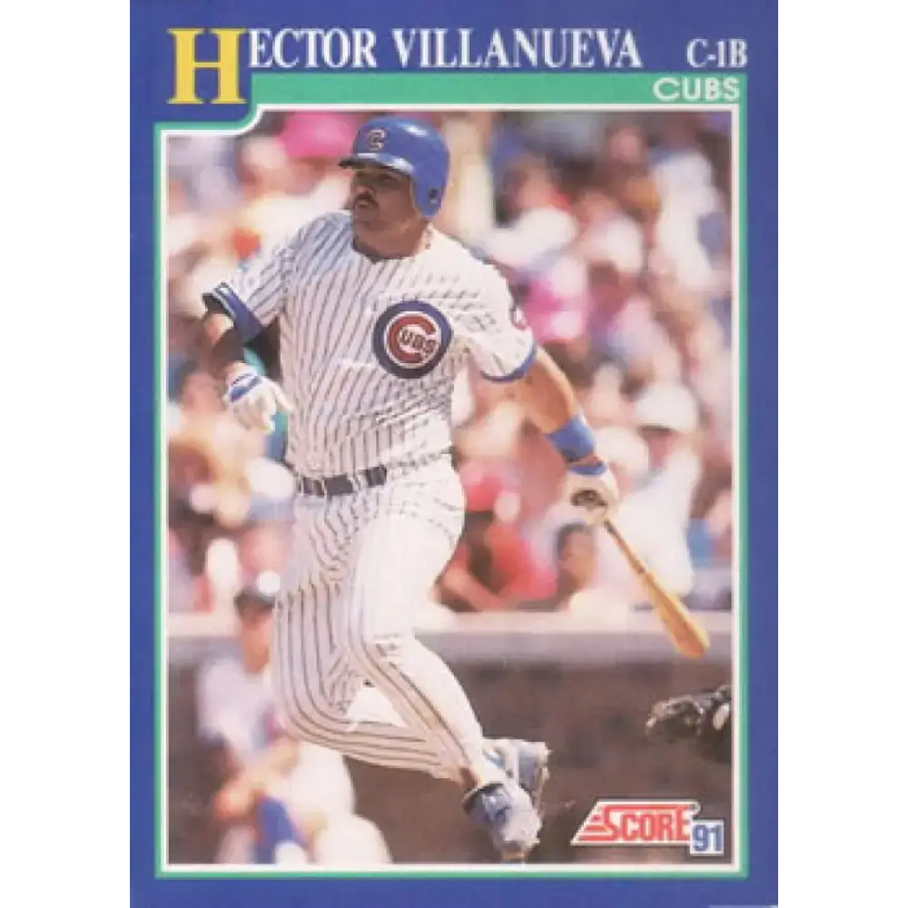 1991 Score #71 Hector Villanueva NM-MT Chicago Cubs Baseball Card - Baseball Card Single