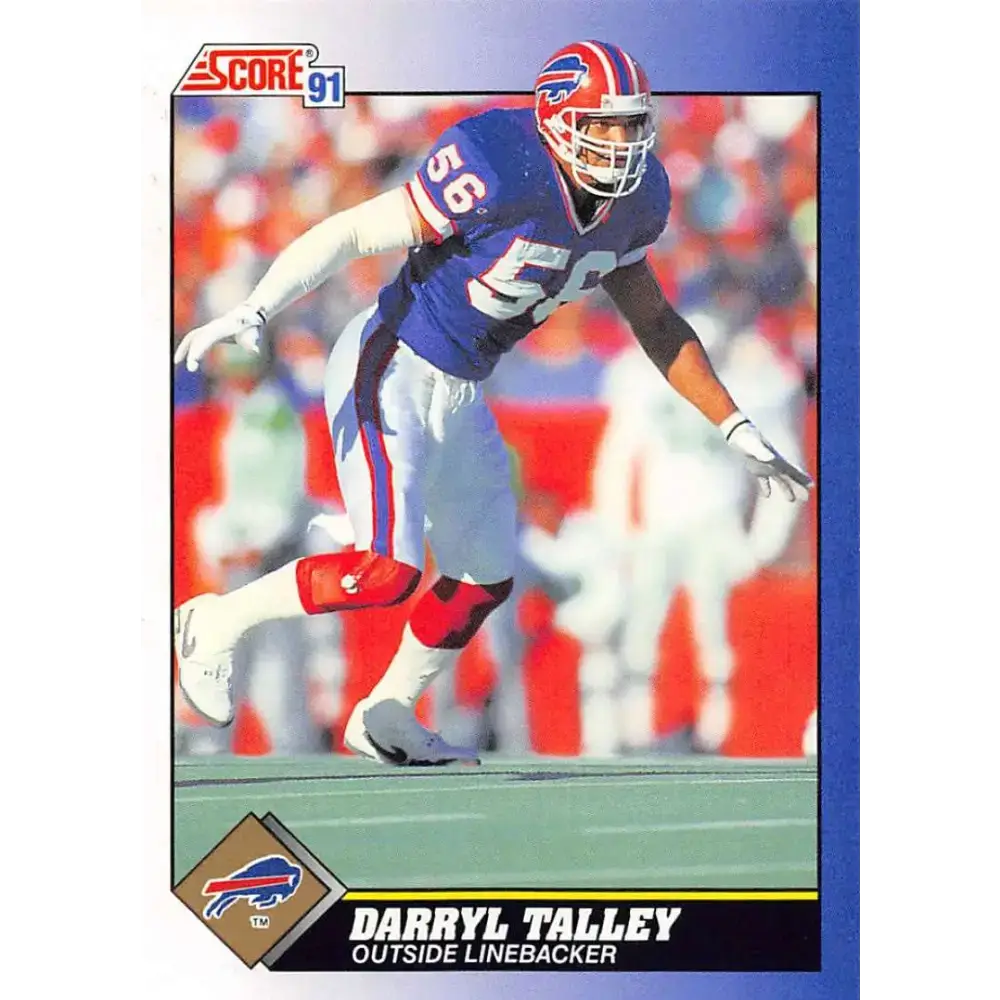 1991 Score #72 Darryl Talley EX Excellent Buffalo Bills Football Card - Football Card Single