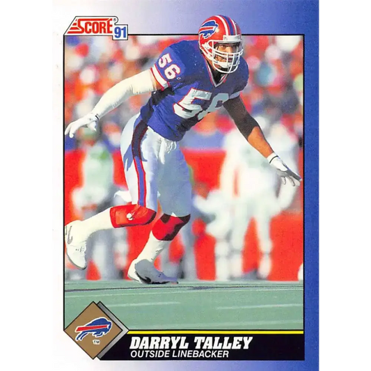 1991 Score #72 Darryl Talley EX Excellent Buffalo Bills Football Card - Football Card Single