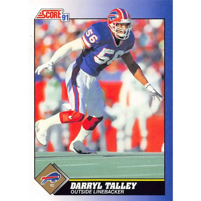 1991 Score #72 Darryl Talley EX Excellent Buffalo Bills Football Card - Football Card Single
