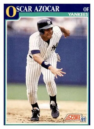 Oscar Azocar baseball card 1991 Score #72 with original gloss and collectible value